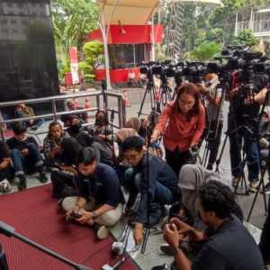 Situasi Gedung Merah Putih KPK saat konferensi pers Mendikbud Nadiem Makarim batal/RMOL