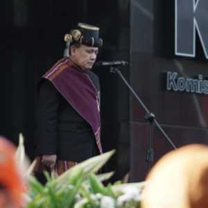 Ketua Komisi Pemberantasan Korupsi Republik Indonesia (KPK RI), Firli Bahuri memimpin upacara Hari Lahir Pancasila di Gedung KPK, Jakarta/RMOL