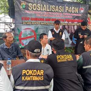 Perangi Narkoba, Polresta Bandara Soetta Gelar Sosialisasi P4GN ke Pokdar Kamtibmas