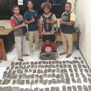 Selundupkan 9 Kg Ganja ke Jayapura, Warga Papua Nugini Diamankan Polisi