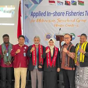 Kementerian Luar Negeri bersama Balai Pelatihan dan Penyuluhan Perikanan (BPPP) Ambon menyelenggarakan Pelatihan Terapan Perikanan Pesisir bagi Negara-negara Anggota Melanesian Spearhead Group (MSG)/Net.