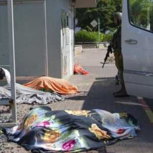 Suasana di Israel, banyak mayat tergeletak setelah serangan mendadak yang dilancarkan militan Palestina, Hamas/Net