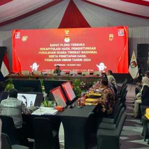 Suasana Rapat Pleno KPU RI di Panel B/RMOL