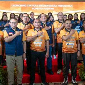 Polri Launching 2 Tim Bola Voli Jelang Turnamen Proliga 2024