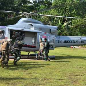 Pasukan Taifib dan USMC Gelar Latihan Evakuasi Medis Udara di Sukabumi