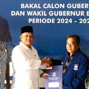 Purnawirawan Bintang Satu TNI AL Daftar Bacagub Banten ke DPW PAN