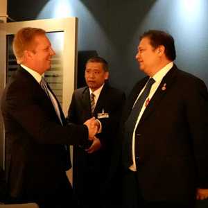 Temui Menko Airlangga, Menteri Perdagangan Selandia Baru Anggap Indonesia Penting bagi OECD