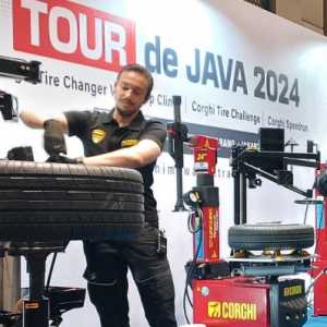 Pelatihan Mesin Teknologi Bongkar Pasang Ban Tour de Java 2024 Lanjut di Semarang