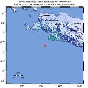 Banten Diguncang Gempa Magnitudo 5,2, Tak Berpotensi Tsunami