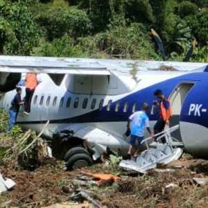 Pesawat Trigana Air Tergelincir, Polres Yapen Gelar Olah TKP