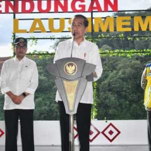 Jokowi Resmikan Bendungan Lausimeme Senilai Rp1,76 Triliun Jelang Lengser