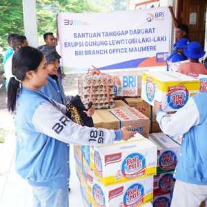 BRI Peduli Gerak Cepat Bantu Korban Terdampak Erupsi Gunung Lewotobi Laki Laki