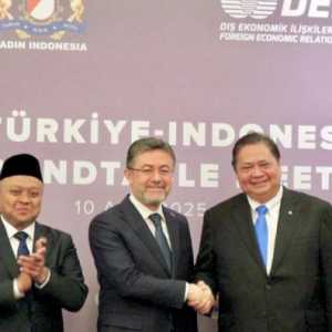 Menteri Koordinatir Bidang Perekonomian Airlangga Hartarto saat mewakili Presiden Prabowo Subianto dalam Turkiye-Indonesia CEO Roundtable Meeting/Ist