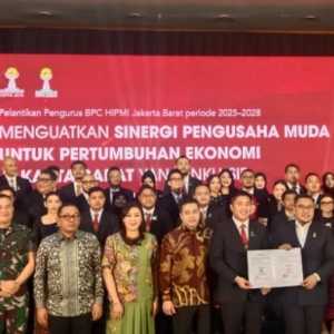 Pelantikan Badan Pengurus Cabang (BPC) Himpunan Pengusaha Muda Indonesia (HIPMI) Jakarta Barat. (Foto: RMOL/Ahmad Alfian)