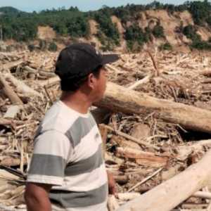 Permukiman di Aceh Tamiang Hilang Tertimbun Kayu Gelondongan