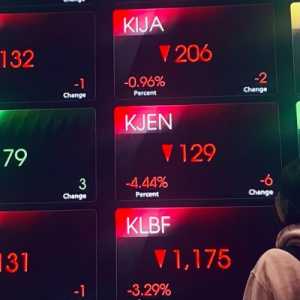 Sesi I Ditutup Merah, IHSG Turun ke Level 8.614
