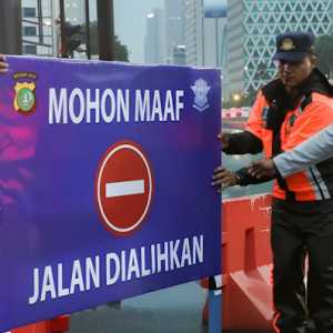 Dishub Atur Lalin Jaga Kelancaran Milad Jakmania di Monas