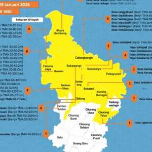 41 Desa di Kabupaten Bekasi Banjir Usai Diterpa Hujan Lebat