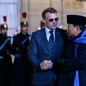 Sambangi Istana Elysee, Prabowo Makan Malam Bersama Presiden Macron