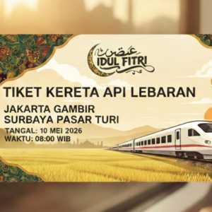 Syarat Dapat Diskon Tiket Kereta Api Lebaran 30 Persen dan Cara Belinya