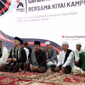 Safari Ramadan PSI ke sejumlah pesantren di Pandeglang, Banten, Kamis (26/2/2026). (Foto: Dok. PSI)