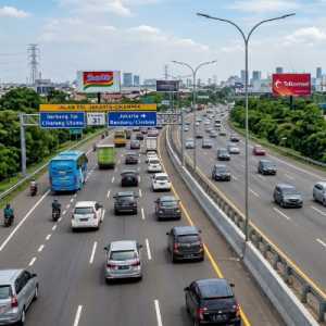 Arus Kendaraan di Tol Layang MBZ Melonjak Tajam