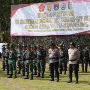 Penutupan TMMD di Kuansing Pertegas Soliditas TNI-Polri