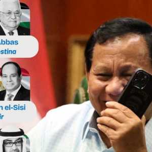 Prabowo Telepon Presiden Palestina, Tegaskan Solidaritas dari Indonesia