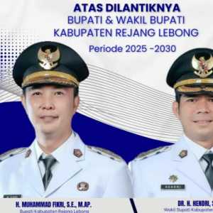 Pasangan Fikri–Hendri Diduga Terlibat Kasus Suap Proyek di Pemkab Rejang Lebong