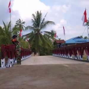Jembatan Modular Kodim Asahan Rampung, Akses Dua Desa Terbuka