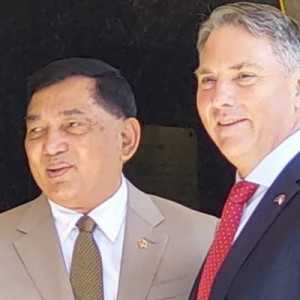 Menhan Sjafrie Disambangi Wakil PM Australia, Ini yang Dibahas