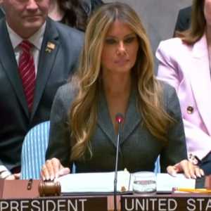 Melania Bicara Perlindungan Anak di DK PBB Saat Perang Iran Makin Panas