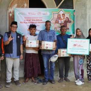 Lazismu Gandeng Shopee Barokah Salurkan Kado Ramadan di Aceh Utara