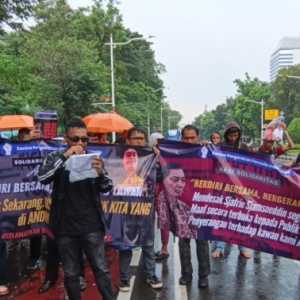 Pergerakan Pemuda Demo 40 Haru Kasus Andrie Yunus di Depan Istana Negara