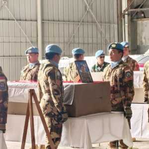 UNIFIL Gelar Upacara Penghormatan Terakhir untuk Tiga Prajurit TNI