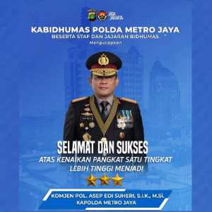 Kapolda Metro Jaya Resmi Dijabat Jenderal Bintang Tiga Berdasarkan Keputusan Presiden