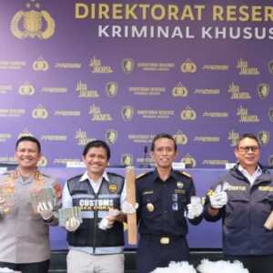 Polda Metro Jaya dan Bea Cukai Gagalkan Penyelundupan Merkuri