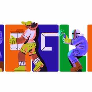 Google Doodle Rayakan Hari Buruh 2026, Tampilkan Ilustrasi Para Pekerja