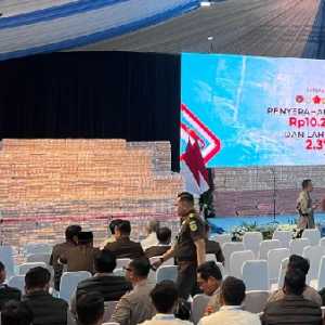 Penampakan Uang Rp10,2 Triliun Hasil Sitaan Negara di Kejagung