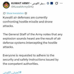 Kuwait Geger Diserang Rudal dan Drone