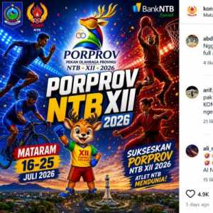 Flyer Porprov NTB Disorot, Netizen: Uangnya Banyak, Eh Malah Pakai AI