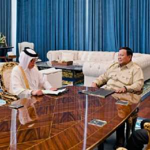 Prabowo dan Menlu Qatar Bahas Komitmen Investasi Rp70,8 Triliun di Istana