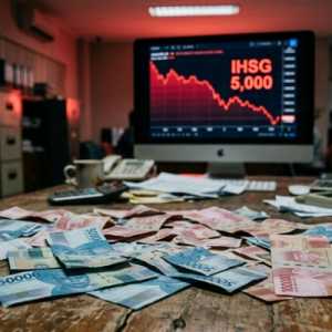 Rupiah Jebol ke Rp17.921, IHSG Ambles ke Bawah 6.000