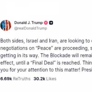Trump Sebut Negosiasi Damai Terus Berlanjut Meski Israel dan Iran Saling Serang