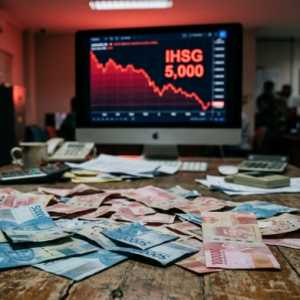 IHSG Betah Nangkring di Zona Merah, Rupiah Tumbang Rp18.049 per Dolar AS
