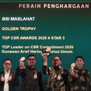 BSI Maslahat Raih Tiga Penghargaan TOP CSR Awards 2026