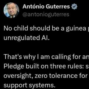 PBB Desak Aturan Global AI, Guterres: Jangan Jadikan Anak Kelinci Percobaan