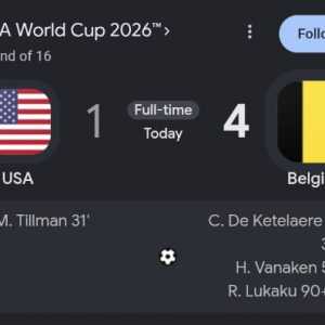 Sudah Dibantu FIFA, Amerika Serikat Tetap Kalah 4-1 oleh Belgia