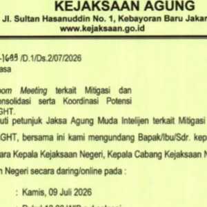 Beredar Surat Diduga dari Kejagung untuk Konsolidasi Usai Penggeledahan Cafe de' CLAN Signature
