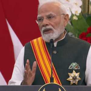 Presiden Prabowo Anugerahkan Bintang RI Adipurna ke PM Modi